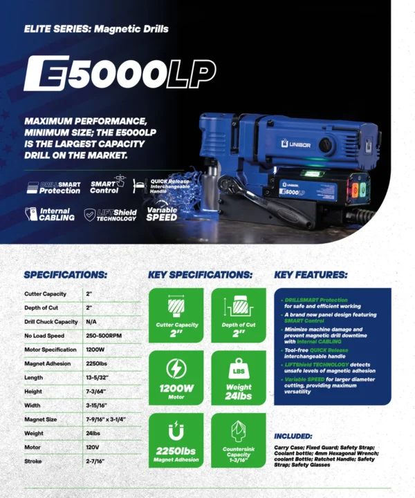 E5000LP Mad Drill specs