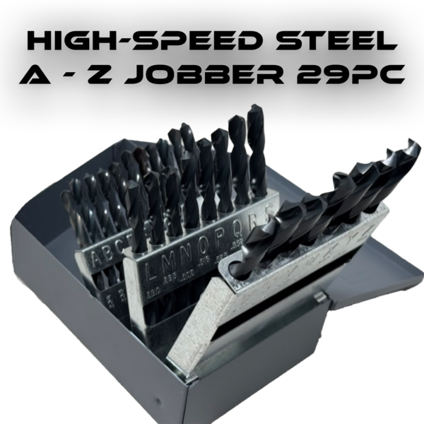 A thru Z letter sizes drill bit set