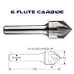 Carbide Countersink - 6 Flute